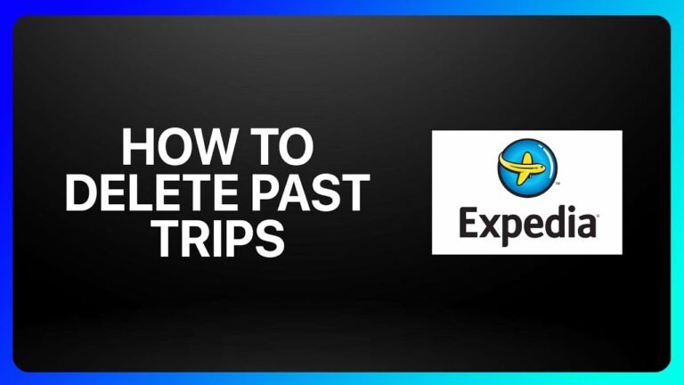 how To Delete Past Trips On Expedia Tutorial